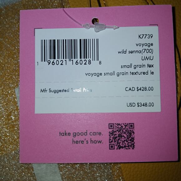 Kate Spade | Purse | Wild Senna | Voyage | satchel | Small grain | NWT - Picture 5 of 12